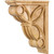 3" W x 8" D x 10" H Alder Celtic Weave Art Deco Corbel | COR6-2ALD | Hardware Resources