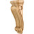 5-3/8" W x 3-1/2" D x 14" H Rubberwood Scrolled Corbel | CORN-4RW | Hardware Resources