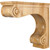 HARDWARE-COR9-3RW - 4-5/8" W x 14" D x 12-1/2" H Rubberwood Range Hood Corbel, COR9-3RW - Hardware Resources