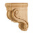 3" W x 6" D x 8" H Hard Maple Scrolled Corbel | CORF-2-HMP | Hardware Resources