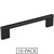 Elements 645-160MB-10 10-Pack of the 160 mm Center-to-Center Matte Black Knox Cabinet Bar Pull
