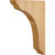 Hardware Resources COR46-3-CH 1-3/4" W x 9" D x 12" H Cherry Scalloped End Corbel