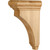 HARDWARE-COR38-2-HMP - 3" W x 6-1/2" D x 10" H Hard Maple Bullnose Cap Corbel, COR38-2-HMP - Hardware Resources