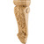 HARDWARE-CORK-3CH - 4-1/2" W x 1-7/8" D x 10" H Cherry Low-profile Acanthus Corbel, CORK-3CH - Hardware Resources