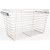 Hardware Resources POB1-162317SN Satin Nickel Closet Pullout Basket with Slides 16"D x 23"W x 17"H