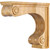 2-11/16" W x 8" D x 7" H Maple Range Hood Corbel | COR9-1MP | Hardware Resources