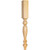 3-3/4" W x 3-3/4" D x 35-1/2" H Rubberwood Tapered Smooth Leg | P4-2RW | Hardware Resources