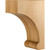 HARDWARE-COR47-2-RW - 4" W x 7" D x 10" H Rubberwood Bullnose Base Corbel, COR47-2-RW - Hardware Resources