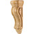 3-5/8" W x 2-1/2" D x 10" H Rubberwood Scrolled Corbel | CORQ-4RW | Hardware Resources