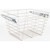 Satin Nickel Closet Pullout Basket with Slides 16"D x 17"W x 11"H | POB1-161711SN | Hardware Resources