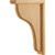 HARDWARE-CORM-1-HMP - 2" W x 8" D x 12" H Hard Maple Beveled Bar Corbel, CORM-1-HMP - Hardware Resources