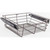 HARDWARE-POB1-14176ORB - Dark Bronze Closet Pullout Basket with Slides 14"D x 17"W x 6"H, POB1-14176ORB - Hardware Resources