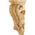 2-1/2" W x 2-5/8" D x 7" H Rubberwood Acanthus Corbel | CORB-PRW | Hardware Resources