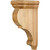 3" W x 6-1/2" D x 12" H Alder Smooth Corbel | CORG-ALD | Hardware Resources