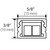 HARDWARE-LR1P712V39-05W4 - 36-3/16" 120 Lumens/Ft. 12-Volt Accent Output Flat Linear Fixture, Single-White, Fits 39" Wall Cabinet, 290 Lumens/Fixture, 5 Watts, Cool White 4000K, LR1P712V39-05W4 - Task Lighting
