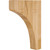 1-3/4" W x 8" D x 11" H Rubberwood Minimalist Corbel | CORZ-5-RW | Hardware Resources