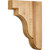 1-3/4" W x 8-1/2" D x 11" H Alder Square Edge Corbel | CORSQ-3ALD | Hardware Resources