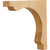 1-1/4" W x 7" D x 7" H Cherry Square End Corbel | COR28-1CH | Hardware Resources