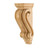 2-9/16" W x 2-7/16" D x 7" H Rubberwood Scrolled Corbel | CORC-PRW | Hardware Resources