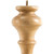 4" W x 4" D x 6" H Maple Turned Transitional Bun Foot | BF60MP | Hardware Resources