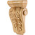 3-5/8" W x 1-1/2" D x 5-1/2" H Rubberwood Acanthus Corbel | CORP-2RW | Hardware Resources
