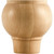 4" W x 4" D x 4" H Hard Maple Round Tapered Bun Foot | BF14-5-HMP | Hardware Resources