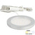 190 Lumens/Fixture 12-volt Standard Output Ultra-Thin Series Puck Light, Single-White, Satin Nickel, Cool White 4000K | L-UT-FR-3SN-40 | Task Lighting