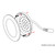 190 Lumens/Fixture 12-volt Standard Output Ultra-Thin Series Puck Light, Single-White, Satin Nickel, Cool White 4000K | L-UT-FR-3SN-40 | Task Lighting