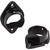 Task Lighting LC9R-FS-P-BK Flange Set, Black, Lighted Closet Rod