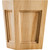 3-1/2" W x 3-1/2" D x 4-1/2" H Rubberwood Mission Bun Foot | BF40RW | Hardware Resources