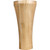 HARDWARE-BF16-3-8-RW - 4" W x 4" D x 8" H Rubberwood Contemporary Cove Bun Foot, BF16-3-8-RW - Hardware Resources