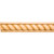 1-1/16" D x 2-3/4" H Hard Maple Rope Corner Moulding | MC5HMP | Hardware Resources
