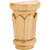 3-7/16" W x 1-3/4" D x 4-13/16" H Rubberwood Reed Capital | CAP6-2RW | Hardware Resources