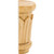 3-7/16" W x 1-3/4" D x 4-13/16" H Rubberwood Reed Capital | CAP6-2RW | Hardware Resources