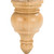 3-1/4" W x 1-5/8" D x 5-1/2" H Alder Transition Finial | TF250ALD | Hardware Resources