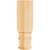 3-1/4" W x 1-9/16" D x 10" H Poplar Half Round Spool | SPLH250POP | Hardware Resources