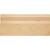 5/8" D x 4" H Hard Maple Cove Cutout Base Moulding | BASE1-4-HMP | Hardware Resources