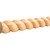 1-1/4" D x 2-1/2" H Hard Maple Half Round Rope Moulding | RMH250HMP | Hardware Resources