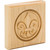 4" W x 7/8" D x 4" H Cherry Fleur-de-lis Rosette | FDLROS3CH | Hardware Resources