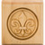 3-1/2" W x 7/8" D x 3-1/2" H Cherry Fleur-de-lis Rosette | FDLROS2CH | Hardware Resources