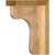 Hardware Resources COR8-6.5-WB 2-1/2" W x 6" D x 6" H White Birch Bar Corbel