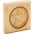 HARDWARE-SROS3RW - 4" W x 7/8" D x 4" H Rubberwood Star Rosette, SROS3RW - Hardware Resources