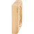 HARDWARE-SROS3RW - 4" W x 7/8" D x 4" H Rubberwood Star Rosette, SROS3RW - Hardware Resources