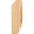 3-1/2" W x 7/8" D x 3-1/2" H White Birch Star Rosette | SROS2WB | Hardware Resources