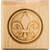 3" W x 7/8" D x 3" H Cherry Fleur-de-lis Rosette | FDLROS1CH | Hardware Resources