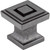 Delmar 1" Length Square Knob | 585DACM | Jeffrey Alexander