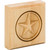 3" W x 7/8" D x 3" H White Birch Star Rosette | SROS1WB | Hardware Resources