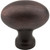 HARDWARE-3991DBAC - Lyon 1-9/16" Length Oval Knob, 3991DBAC - Jeffrey Alexander