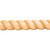 1" D x 2" H Oak Half Round Rope Moulding | RMH2OK | Hardware Resources