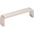 Elements 193-4SN 4" Center-to-Center Satin Nickel Square Asher Cabinet Pull